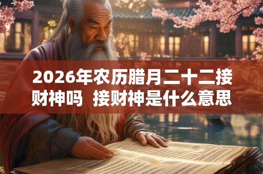2026年农历腊月二十二接财神吗 接财神是什么意思 2026年农历腊月二十二接财神吗 接财神是什么意思
