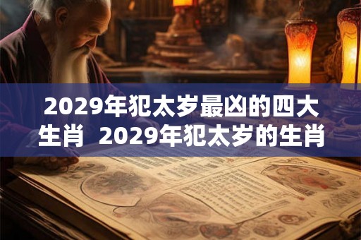2029年犯太岁最凶的四大生肖 2029年犯太岁的生肖属相 2029年犯太岁最凶的四大生肖 2029年犯太岁的生肖属相