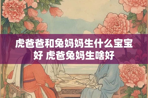 虎爸爸和兔妈妈生什么宝宝好 虎爸兔妈生啥好