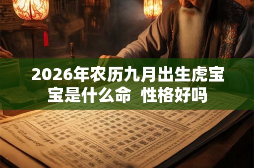 2026年农历九月出生虎宝宝是什么命  性格好吗