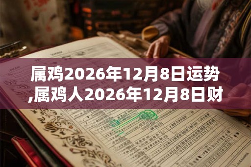 属鸡2026年12月8日运势,属鸡人2026年12月8日财运,生肖鸡2026年12月8日运势