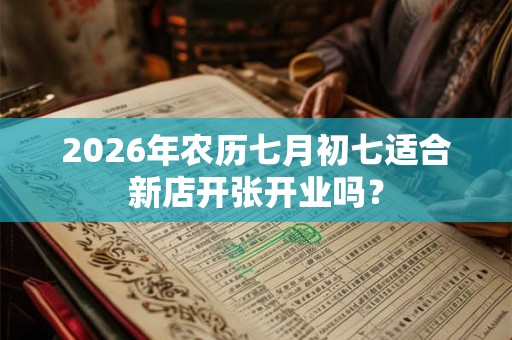 2026年农历七月初七适合新店开张开业吗? 2026年农历七月初七适合新店开张开业吗?