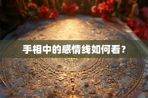 手相中的感情线如何看？