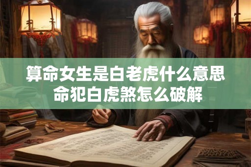 算命女生是白老虎什么意思 命犯白虎煞怎么破解
