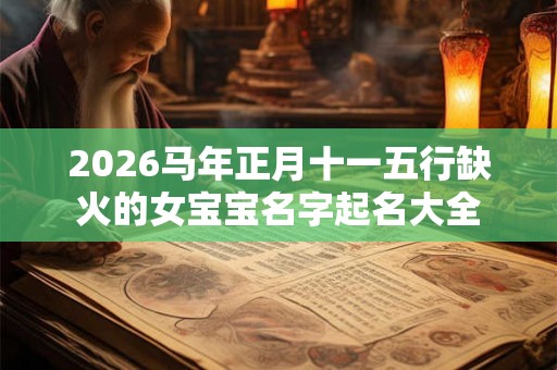 2026马年正月十一五行缺火的女宝宝名字起名大全
