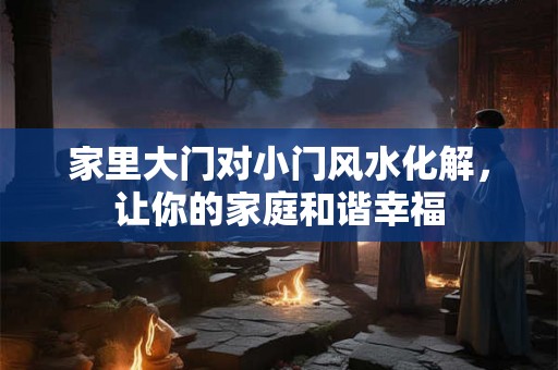 家里大门对小门风水化解,让你的家庭和谐幸福 家里大门对小门风水化解,让你的家庭和谐幸福