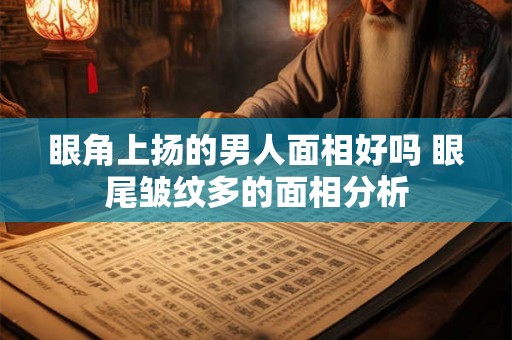 眼角上扬的男人面相好吗 眼尾皱纹多的面相分析
