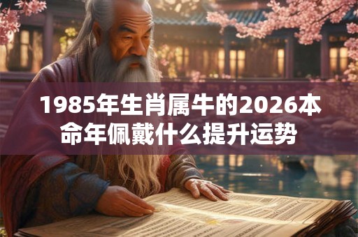 1985年生肖属牛的2026本命年佩戴什么提升运势