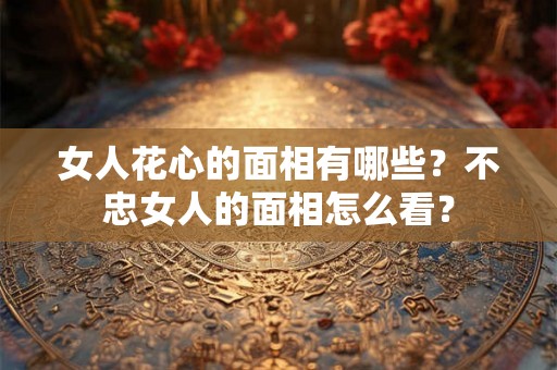 女人花心的面相有哪些？不忠女人的面相怎么看？