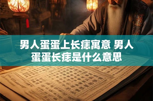 男人蛋蛋上长痣寓意 男人蛋蛋长痣是什么意思 男人蛋蛋上长痣寓意 男人蛋蛋长痣是什么意思