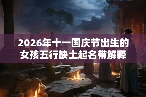 2026年十一国庆节出生的女孩五行缺土起名带解释