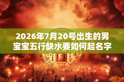 2026年7月20号出生的男宝宝五行缺水要如何起名字