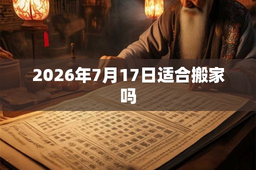 2026年7月17日适合搬家吗