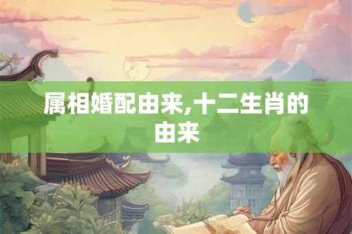 属相婚配由来,十二生肖的由来