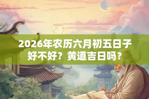 2026年农历六月初五日子好不好?黄道吉日吗? 2026年农历六月初五日子好不好?黄道吉日吗?