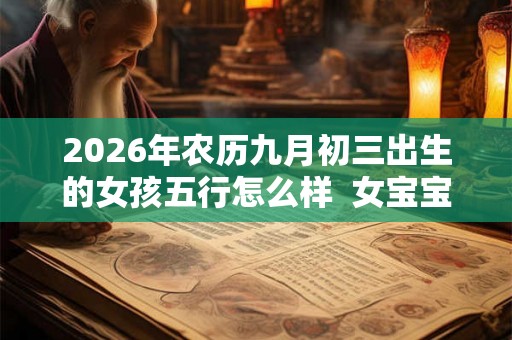2026年农历九月初三出生的女孩五行怎么样  女宝宝名字精选