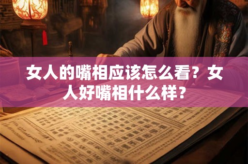 女人的嘴相应该怎么看？女人好嘴相什么样？