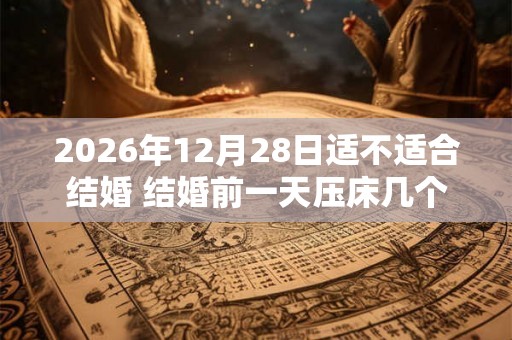 2026年12月28日适不适合结婚 结婚前一天压床几个人