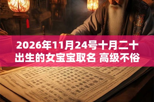 2026年11月24号十月二十出生的女宝宝取名 高级不俗气