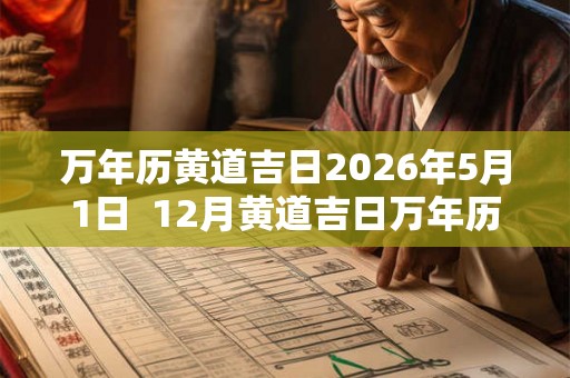 万年历黄道吉日2026年5月1日  12月黄道吉日万年历