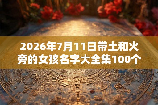 2026年7月11日带土和火旁的女孩名字大全集100个