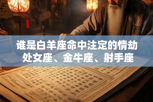 谁是白羊座命中注定的情劫 处女座、金牛座、射手座