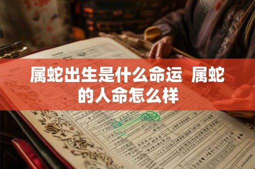 属蛇出生是什么命运  属蛇的人命怎么样