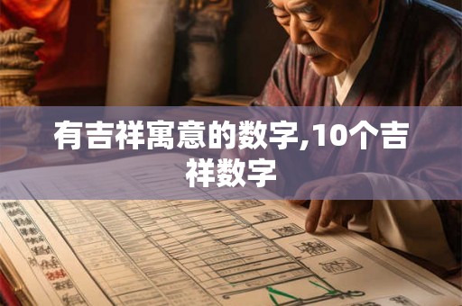 有吉祥寓意的数字,10个吉祥数字