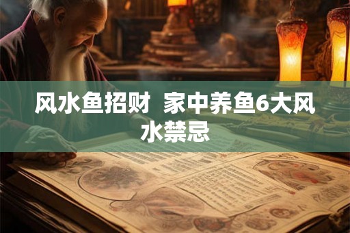 风水鱼招财  家中养鱼6大风水禁忌