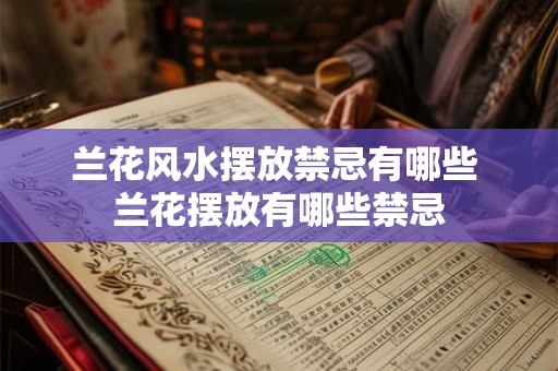兰花风水摆放禁忌有哪些 兰花摆放有哪些禁忌