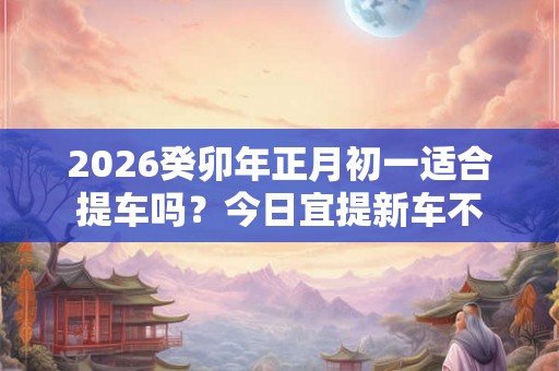 2026癸卯年正月初一适合提车吗?今日宜提新车不 2026癸卯年正月初一适合提车吗?今日宜提新车不
