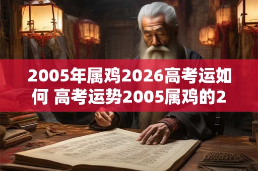 2005年属鸡2026高考运如何 高考运势2005属鸡的2026如何 2005年属鸡2026高考运如何 高考运势2005属鸡的2026如何
