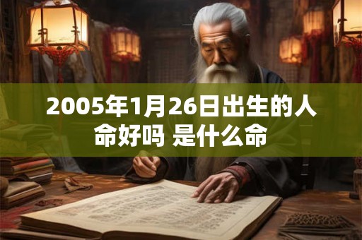 2005年1月26日出生的人命好吗 是什么命