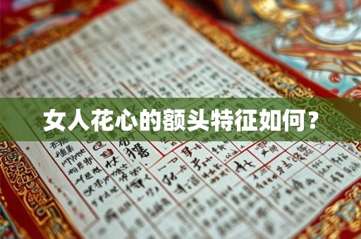 女人花心的额头特征如何？
