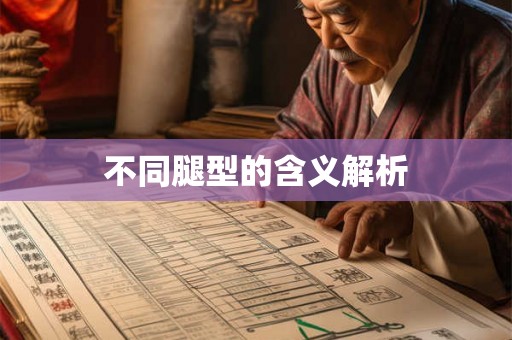 不同腿型的含义解析 不同腿型的含义解析