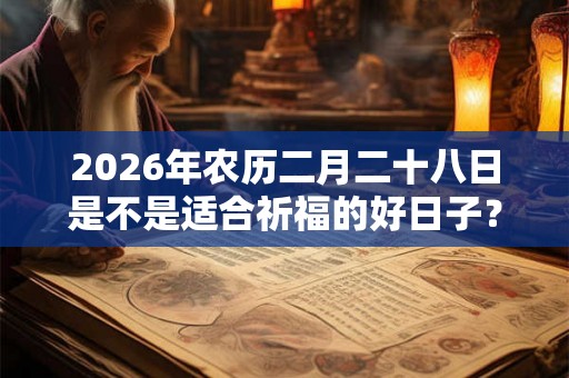 2026年农历二月二十八日是不是适合祈福的好日子？