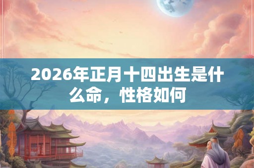 2026年正月十四出生是什么命，性格如何