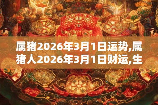 属猪2026年3月1日运势,属猪人2026年3月1日财运,生肖猪2026年3月1日运势 属猪2026年3月1日运势,属猪人2026年3月1日财运,生肖猪2026年3月1日运势