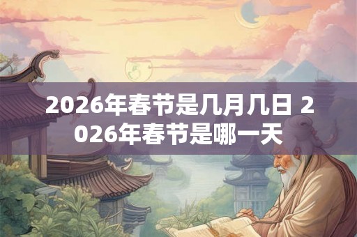 2026年春节是几月几日 2026年春节是哪一天