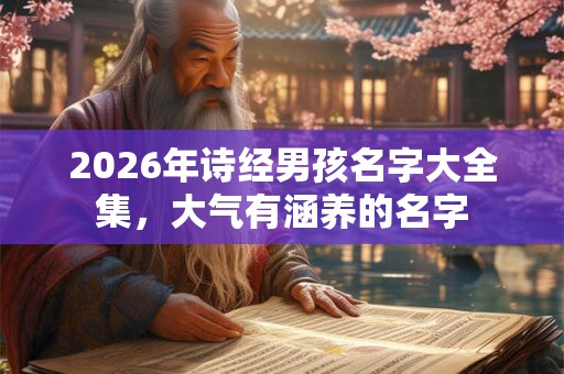 2026年诗经男孩名字大全集，大气有涵养的名字
