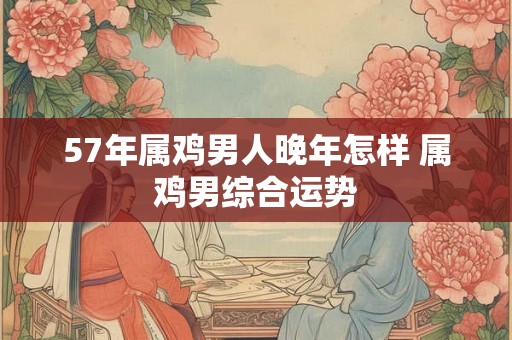 57年属鸡男人晚年怎样 属鸡男综合运势