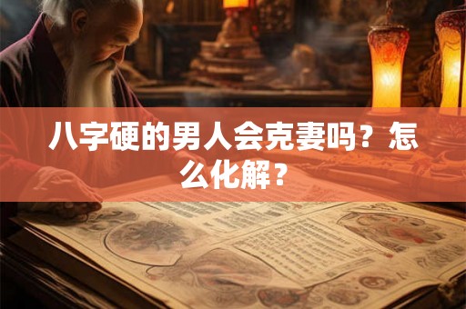 八字硬的男人会克妻吗？怎么化解？