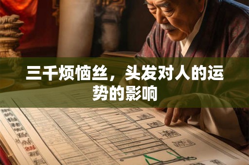 三千烦恼丝，头发对人的运势的影响