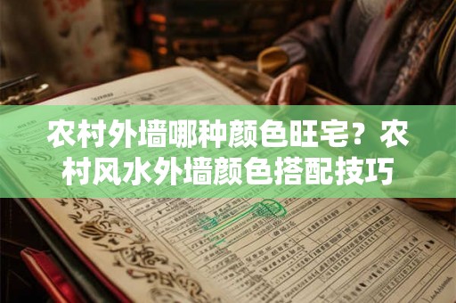 农村外墙哪种颜色旺宅？农村风水外墙颜色搭配技巧