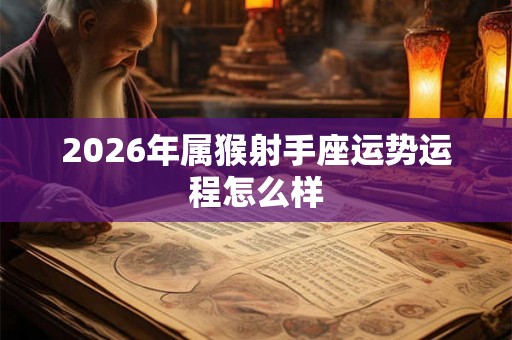 2026年属猴射手座运势运程怎么样 2026年属猴射手座运势运程怎么样