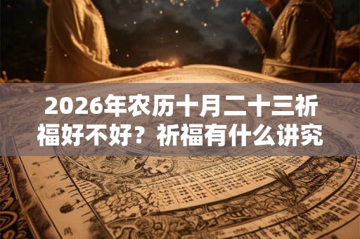 2026年农历十月二十三祈福好不好？祈福有什么讲究？