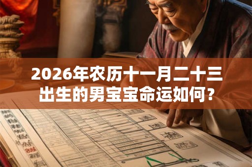 2026年农历十一月二十三出生的男宝宝命运如何？