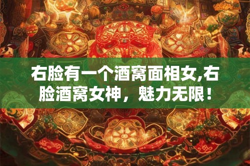 右脸有一个酒窝面相女,右脸酒窝女神，魅力无限！