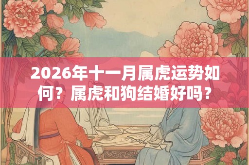 2026年十一月属虎运势如何？属虎和狗结婚好吗？
