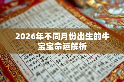 2026年不同月份出生的牛宝宝命运解析